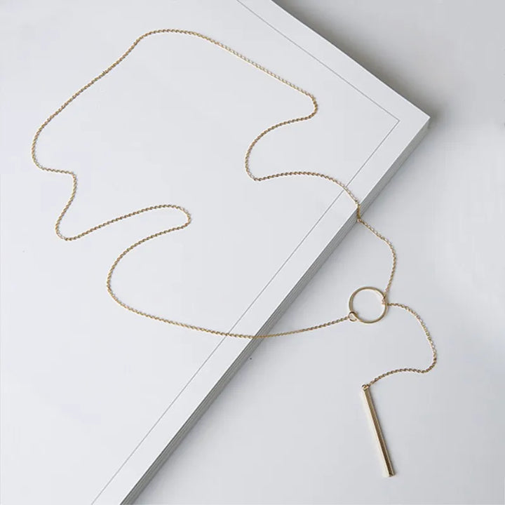 Minimalist Round Pendant Necklace