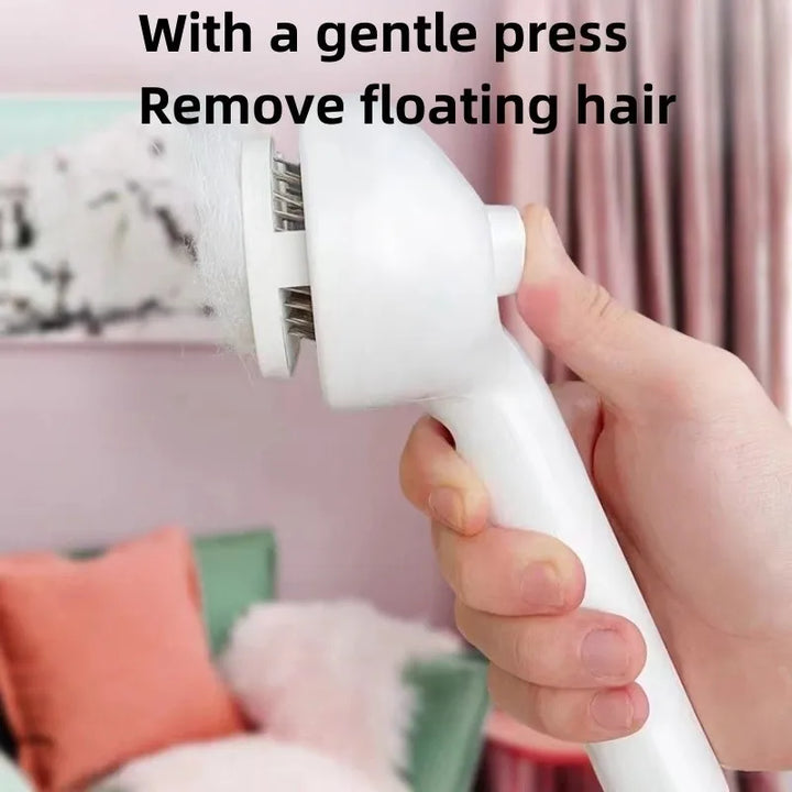 Pet Hair Remover Comb with Spray – Grooming Tool for Dogs & Cats with Built-in Mist Function