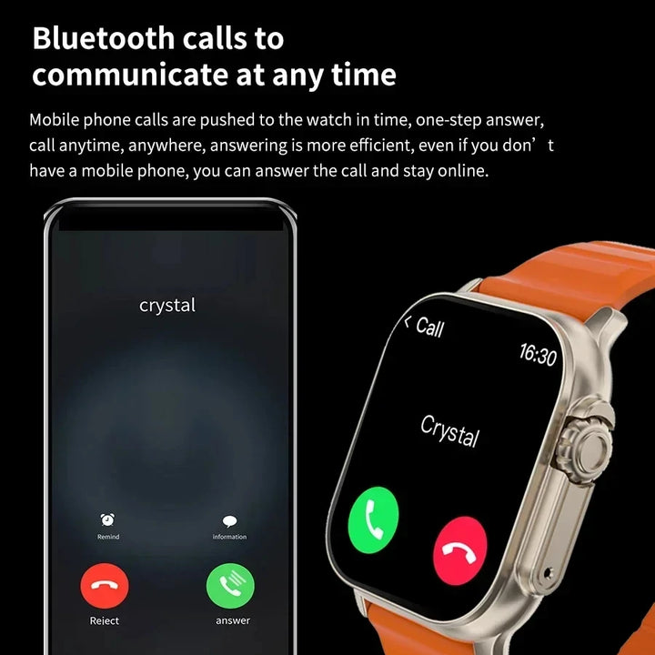 T900 Ultra 2 Smartwatch 49mm – Bluetooth Calls, NFC & Wireless Charging