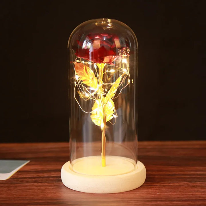 Galaxy Eternal Rose in Glass Dome