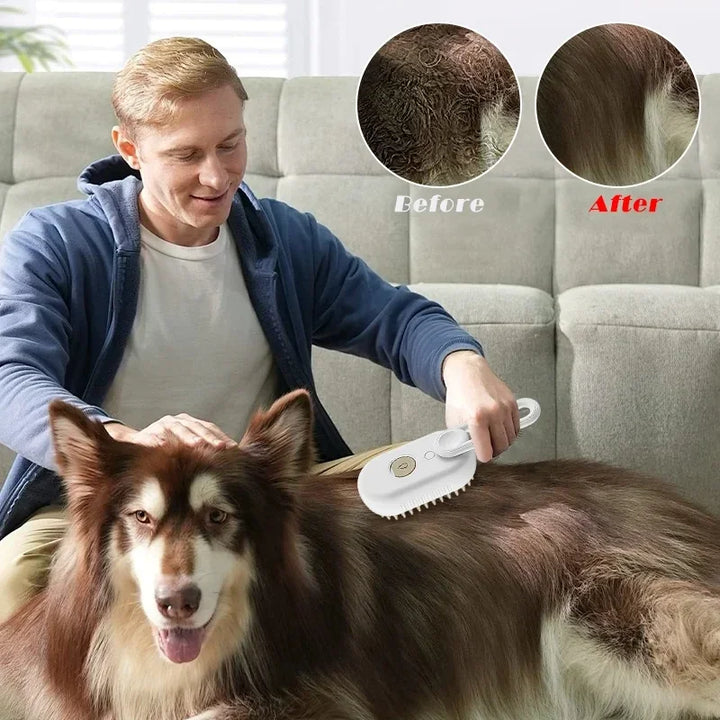 Pet Spray Grooming Comb – De-shedding & Styling Tool for Dogs and Cats