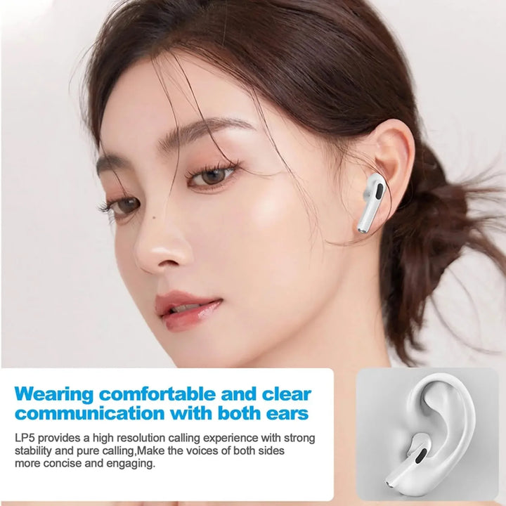 Pro 6 TWS Bluetooth Earbuds - Stereo Sound & Charging Case