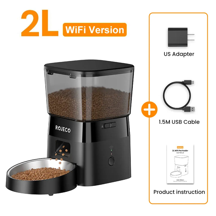 Smart Pet Food Dispenser – Automatic Wi-Fi Feeder for Dogs & Cats