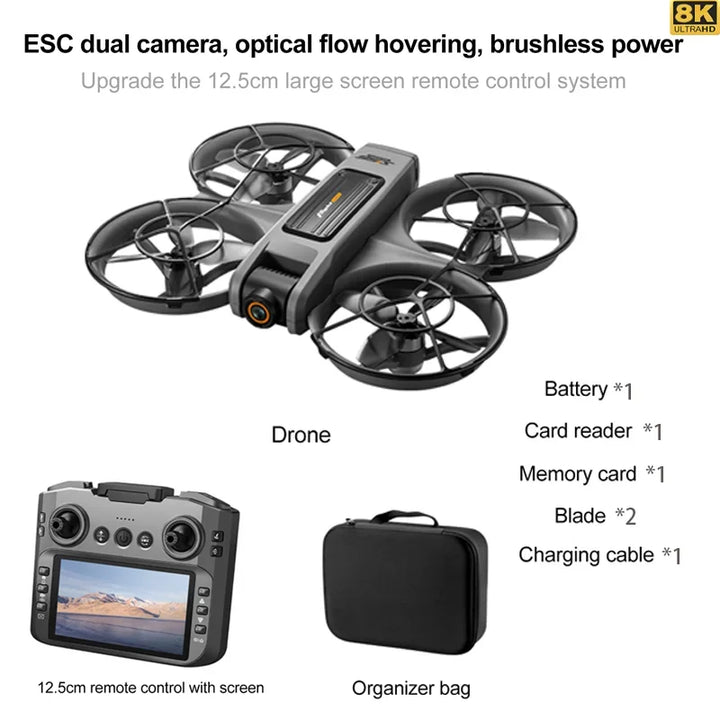 8K Drone with GPS & Obstacle Avoidance