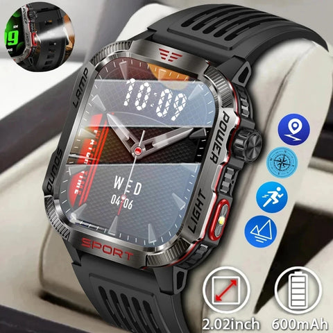 2025 Outdoor Smartwatch with Fitness Tracker & Bluetooth Call