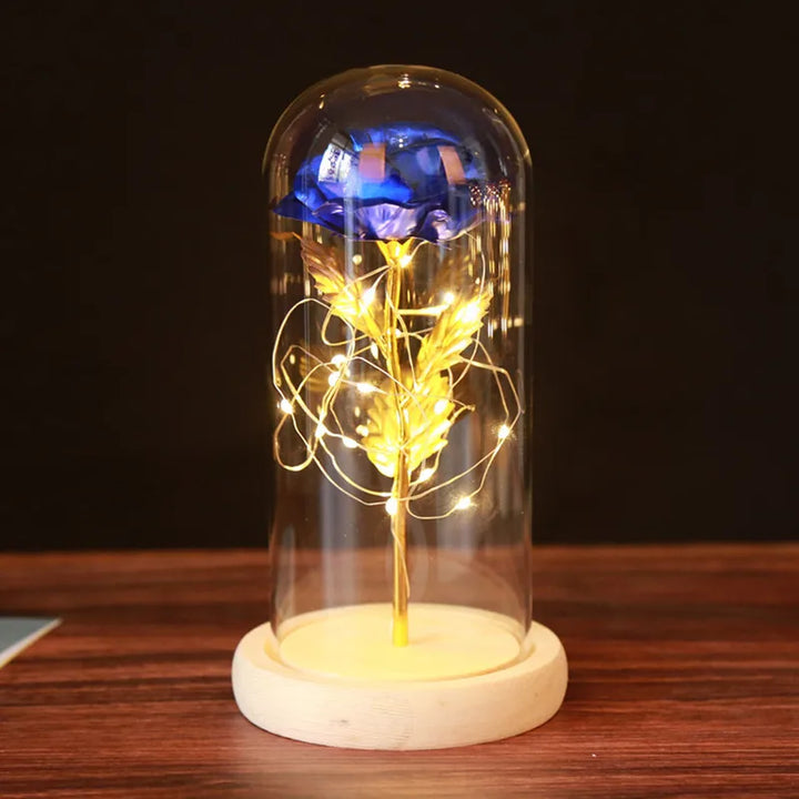 Galaxy Eternal Rose in Glass Dome