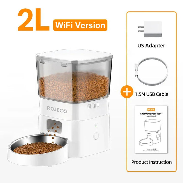 Smart Pet Food Dispenser – Automatic Wi-Fi Feeder for Dogs & Cats